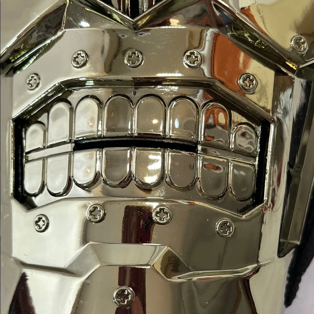 Gold Dark Robot Hooded Mask